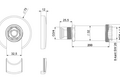 Mantelrohr G¾, Sonderverlängerung x 150 mm