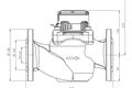 Woltman Großwasserzähler WS-DN 65; Einbau horizontal, Druckstufe PN 16, Baulänge 300 mm