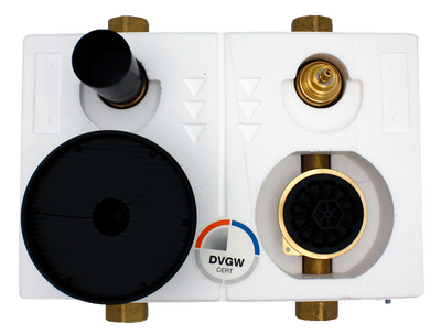 Miniblock-Duo Koax - G¾ IG - Messing