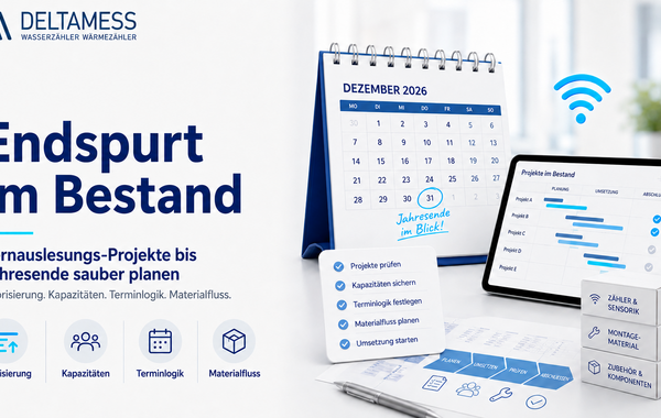 DELTAMESS: Endspurt im Bestand – so lassen sich Fernauslesungs-Projekte bis Jahresende sauber planen