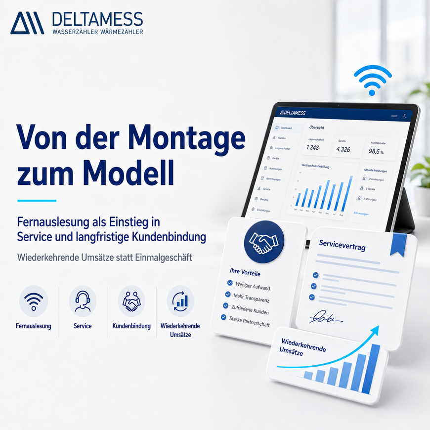 Vom Produktverkäufer zum Systempartner - wie SHK-Betriebe mit Fernauslesung wiederkehrende Umsätze schaffen