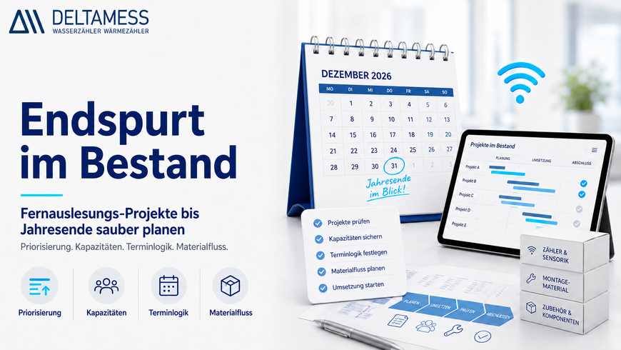 DELTAMESS: Endspurt im Bestand – so lassen sich Fernauslesungs-Projekte bis Jahresende sauber planen