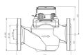 Woltman Großwasserzähler WS-DN 80; Einbau horizontal, Druckstufe PN 16, Baulänge 300 mm