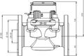 Woltman Großwasserzähler WP-DN 65; Einbau horizontal und vertikal, Druckstufe PN 16, Baulänge 200 mm